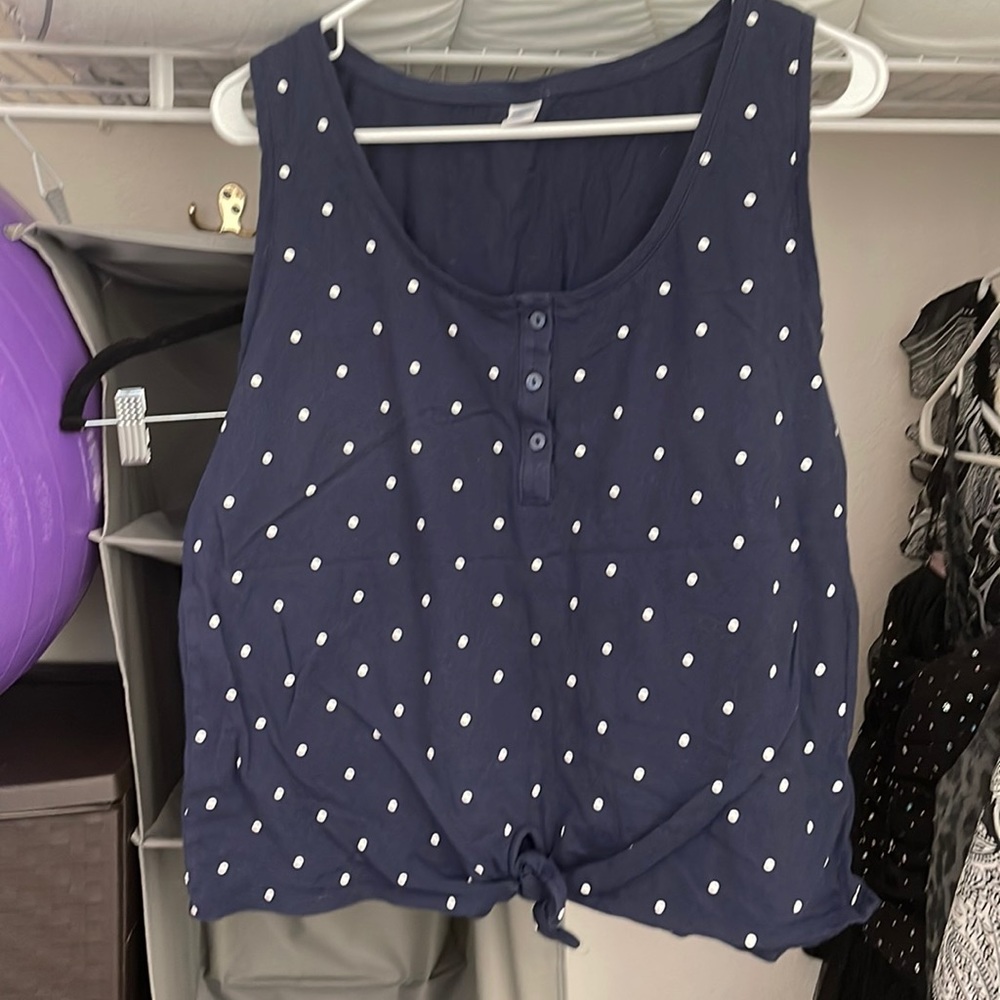 Cute polka dot tank top